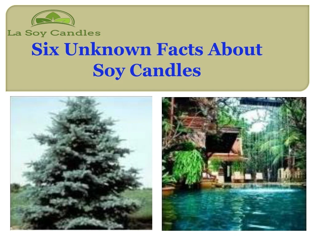 six unknown facts about soy candles