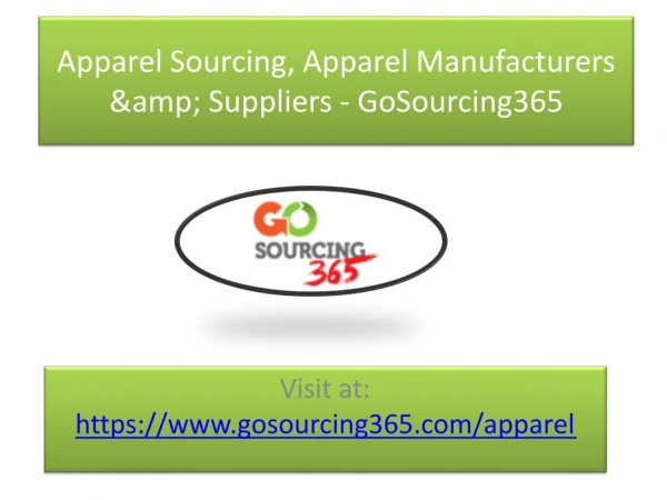 Apparel Suppliers