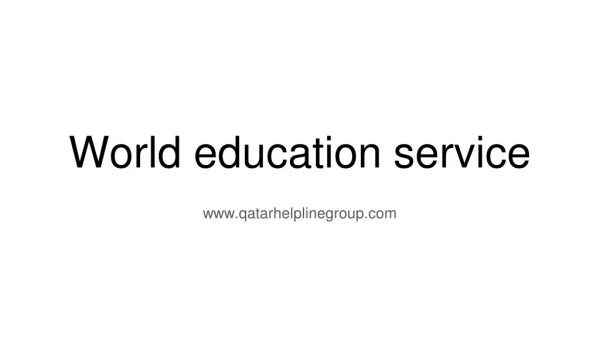 world education service