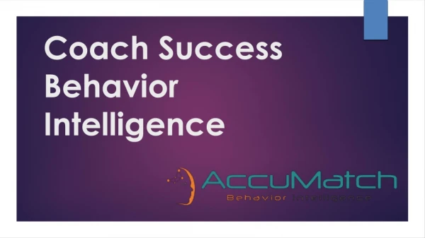 Accumatch Behavior Intelligence -Top coach training programs