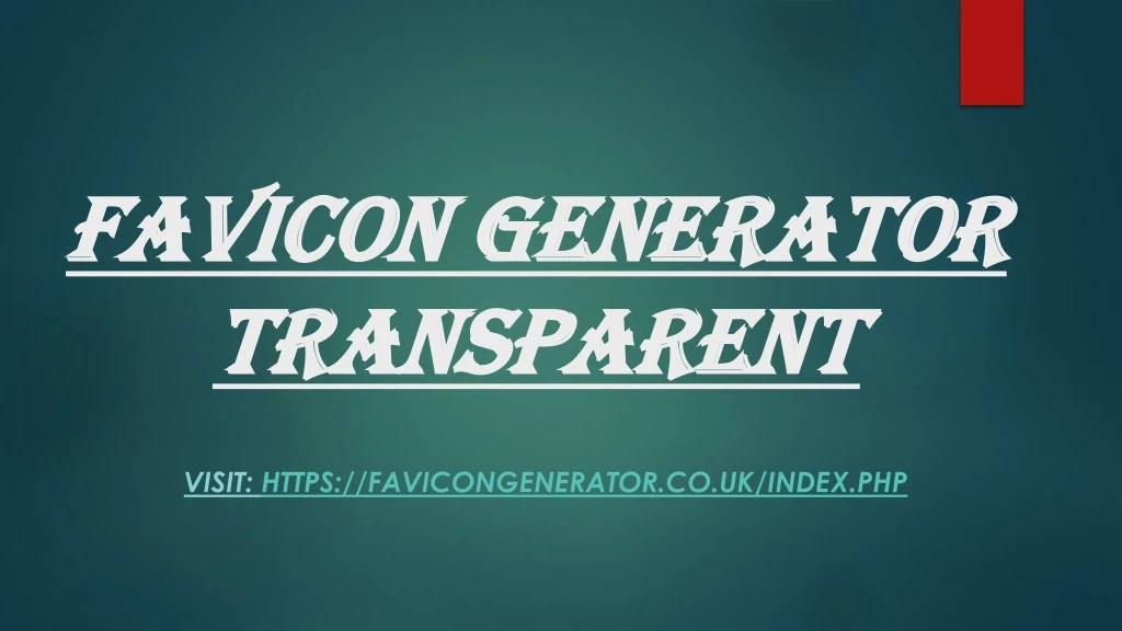 favicon generator transparent
