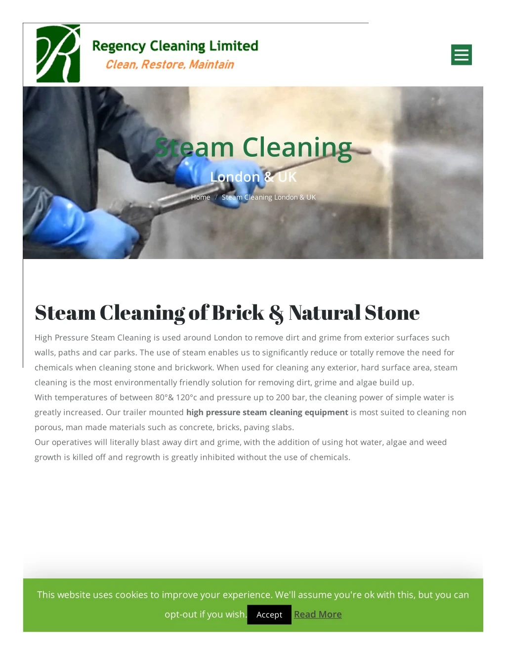 steam cleaning london uk