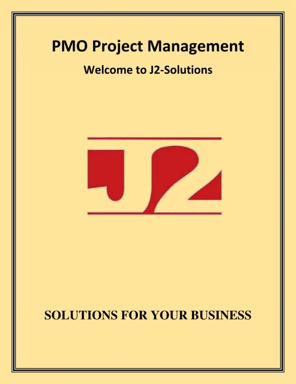 PMO Project Management | J2-Solutions