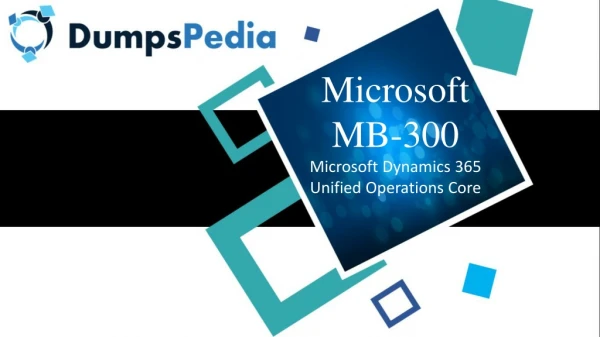 MB-300 Dumps Questions and Answers