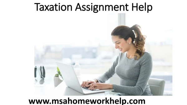 Taxation Assignment Help