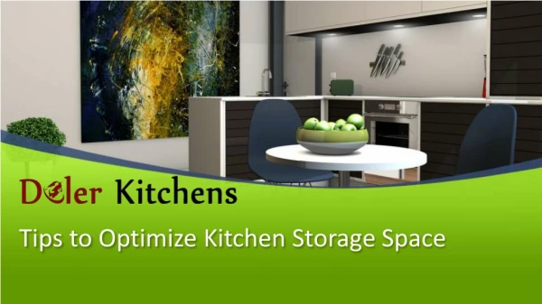 Tips to Optimise Kitchen Storage Space