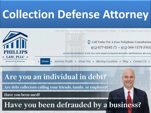 Collection Defense Attorney
