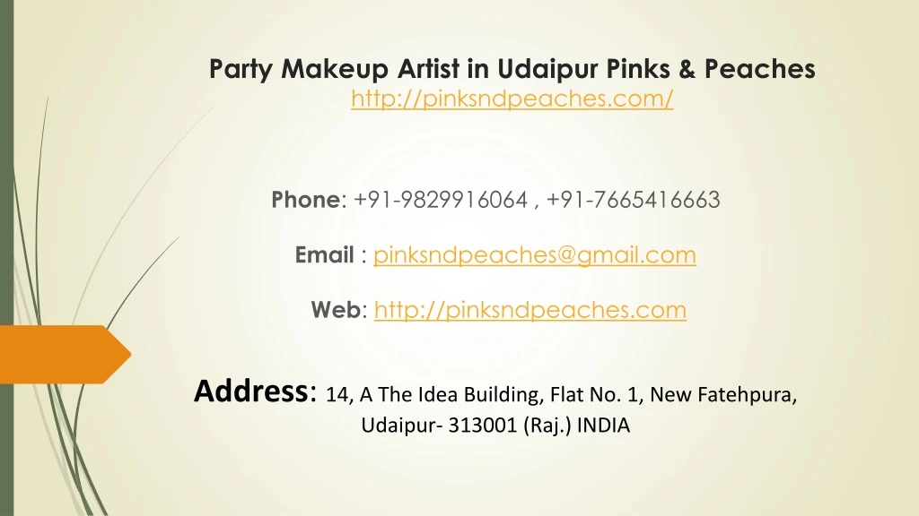 party makeup artist in udaipur pinks peaches http pinksndpeaches com