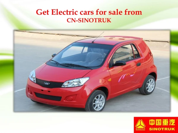 Get Electric cars for sale from CN-SINOTRUK