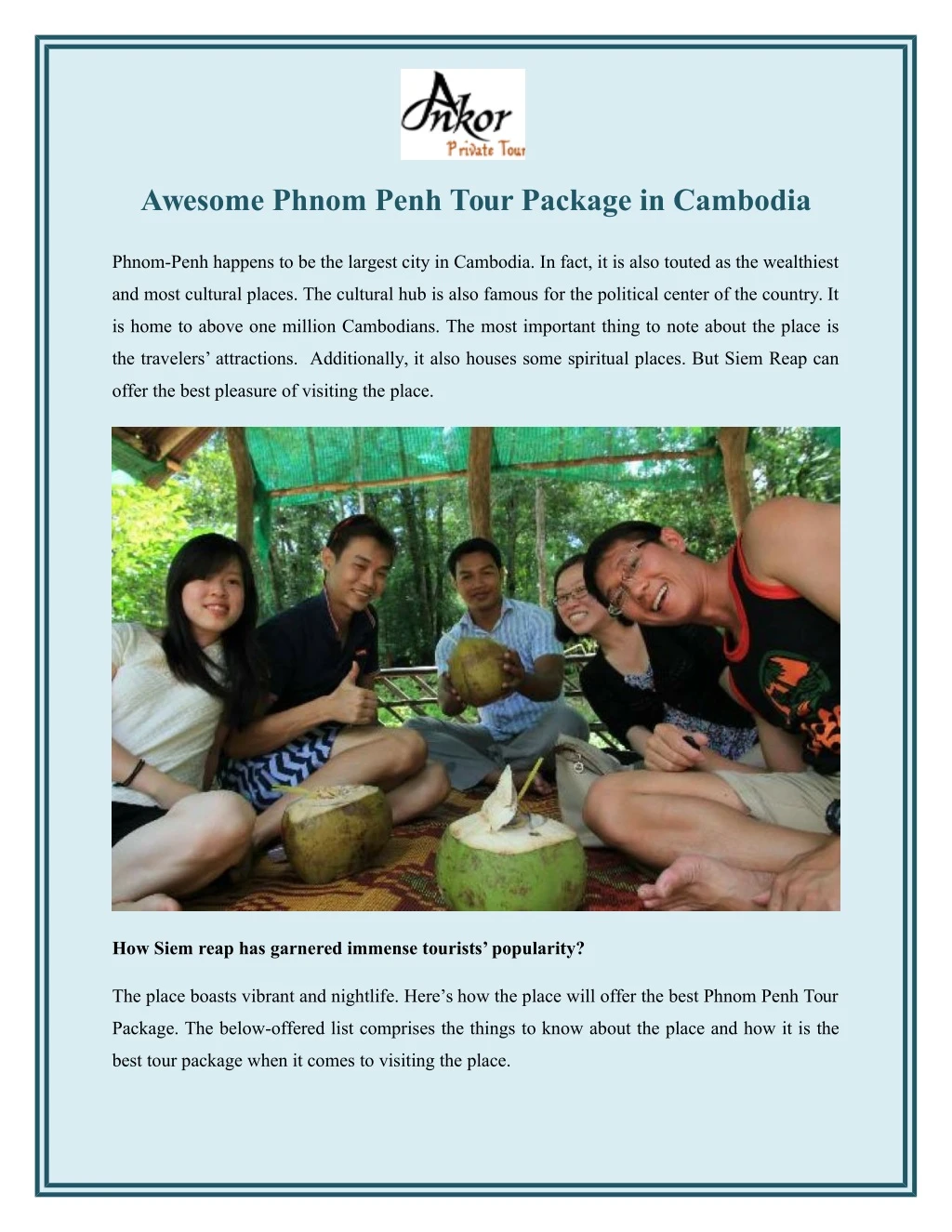 awesome phnom penh tour package in cambodia