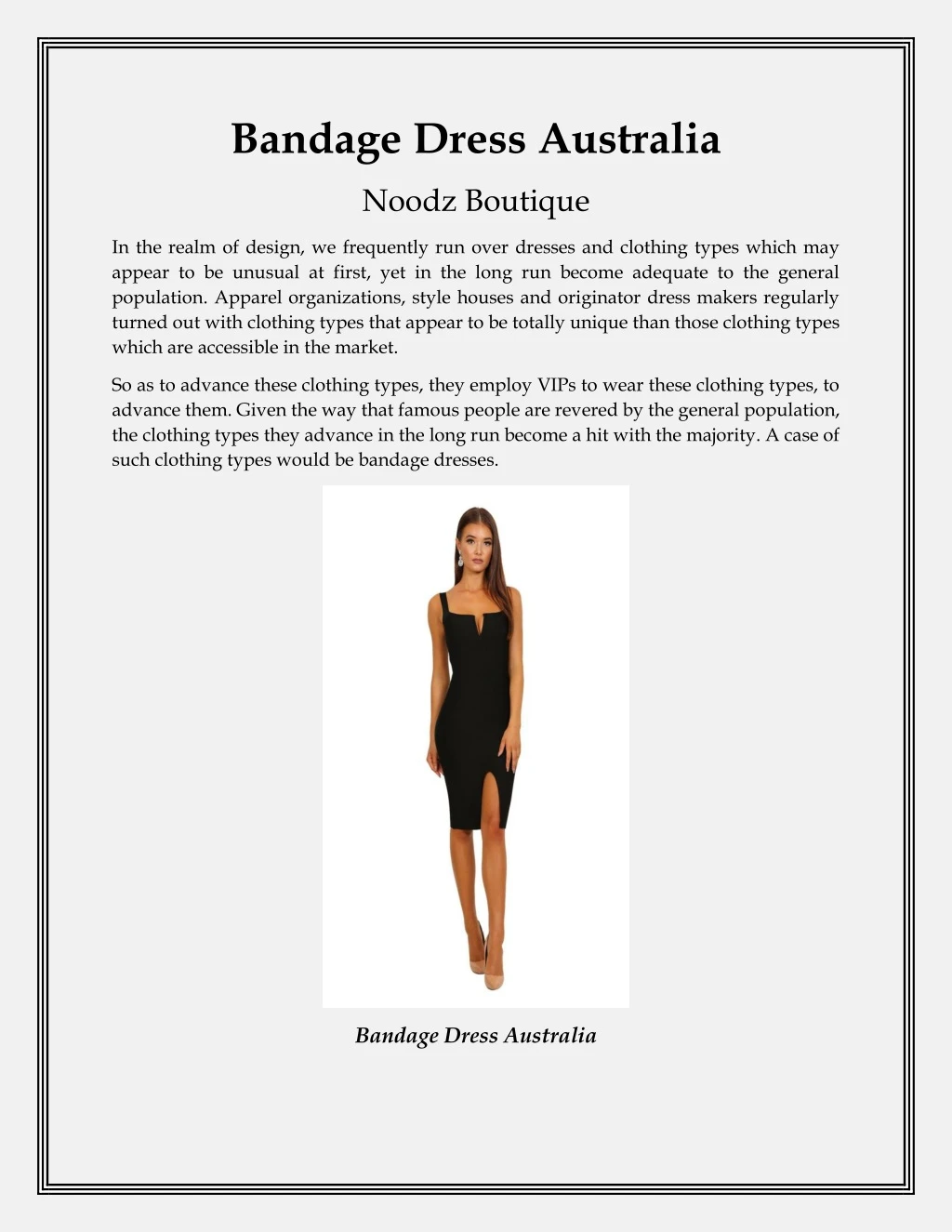 bandage dress australia