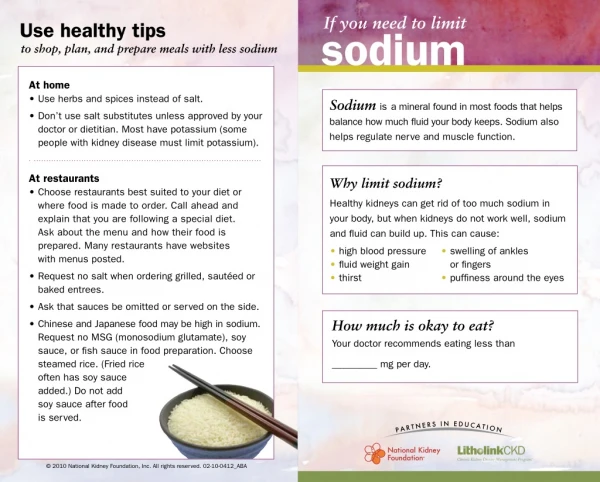 If you need to limit sodium - http://www.houstonkidneyclinic.com
