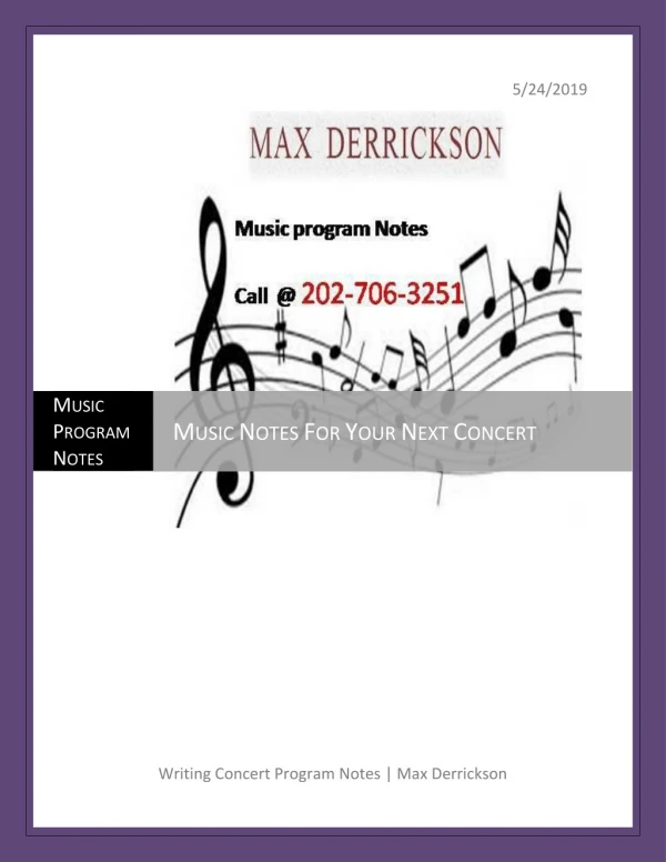 Music Notes For Your Next Concert At A Reasonable Expense