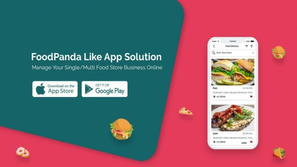 Foodpanda Clone App For Your Multi-place Food Store Business