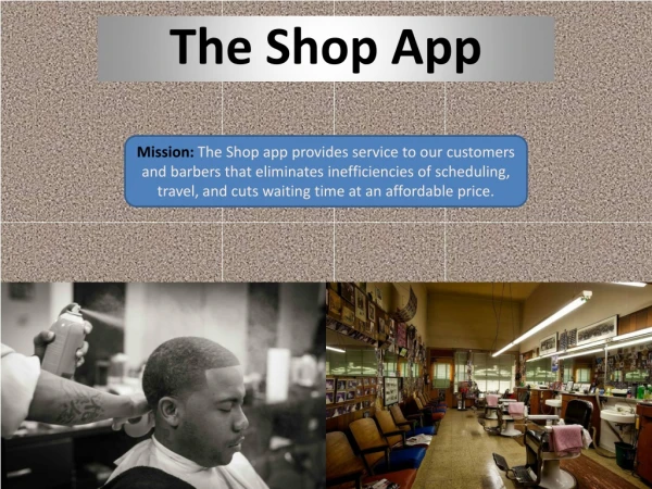 The Shop App May 2019 - The Shop Barber Appointment App