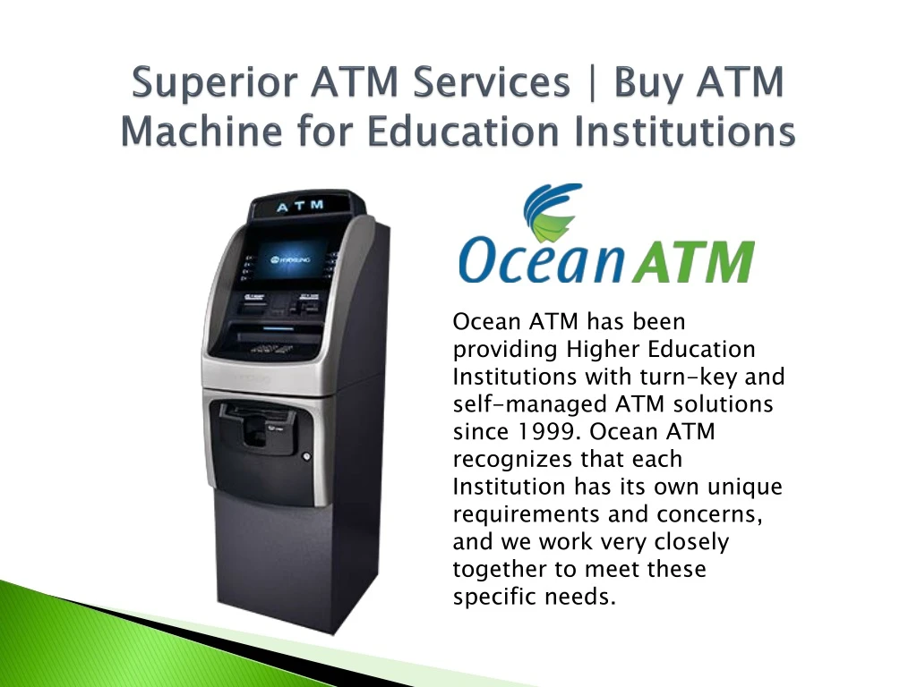 superior atm services buy atm machine for education institutions