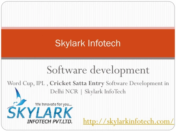 Word Cup, IPL , Cricket Satta Entry Software Development in Delhi NCR | Skylark InfoTech