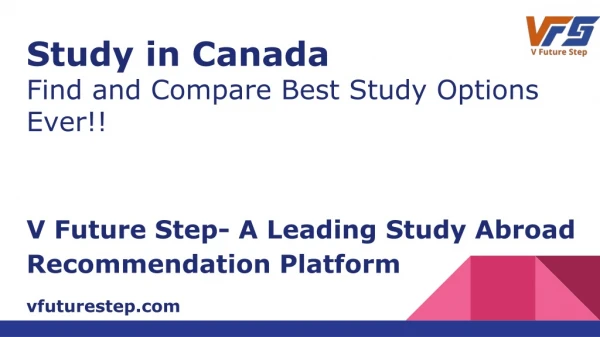 Study in Canada - V Future Step