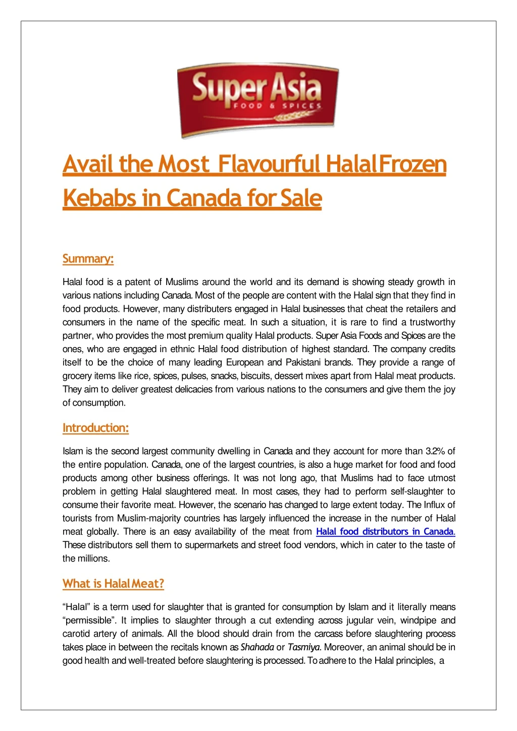 avail the most flavourful halal frozen kebabs in canada for sale