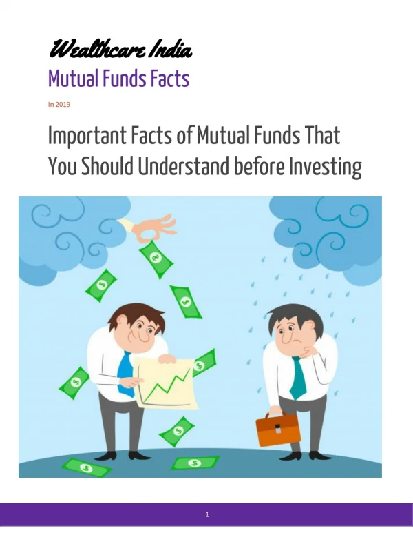 Important facts of mutual funds to invest in 2019