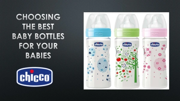 ?Choosing The Best Baby Bottles For Your Babies