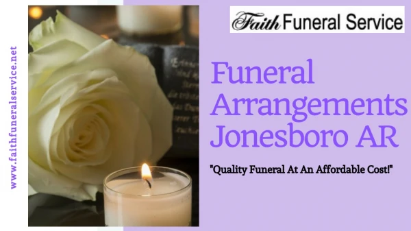 Funeral Arrangements Jonesboro AR