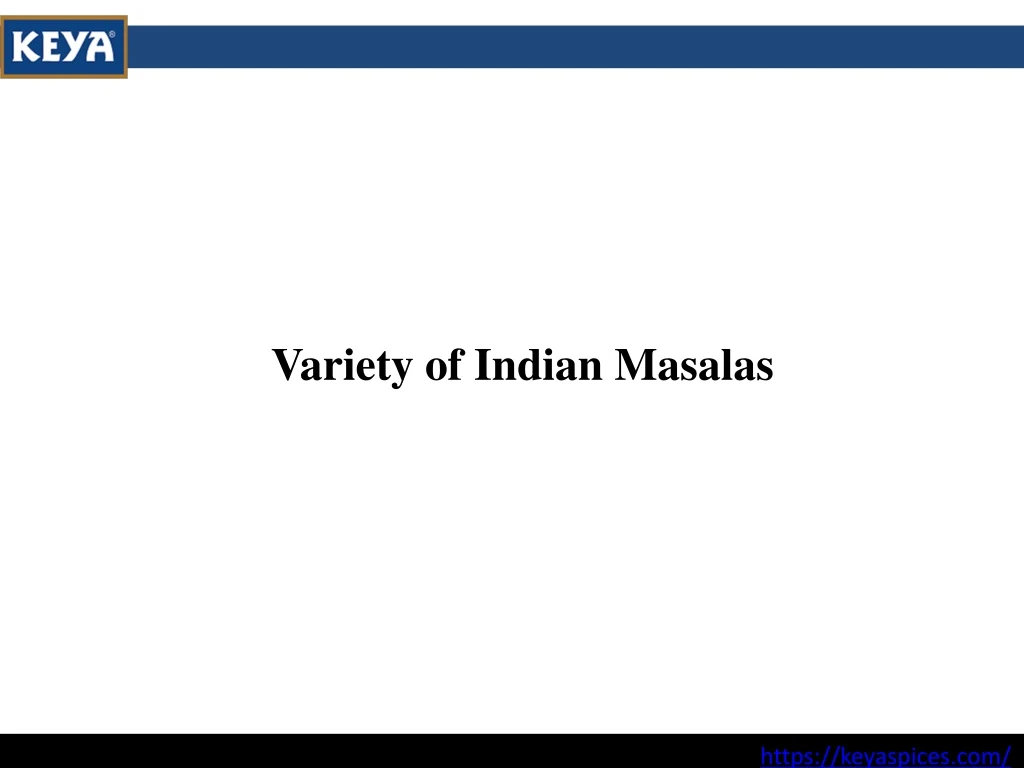 variety of indian masalas