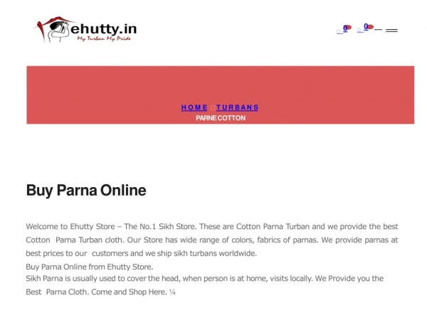 Buy Punjabi Parna Online in India - Ehutty