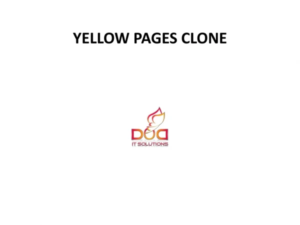 Yellow Pages Clone | WEBSITE SCRIPTS