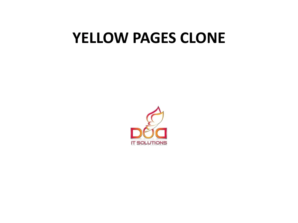 yellow pages clone
