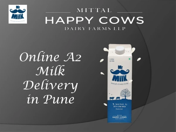 Online A2 Milk Delivery in Pune