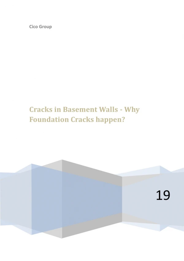 Cracks in Basement walls why foundation cracks happen