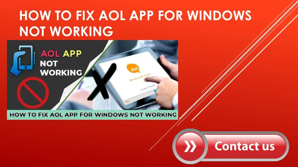 how to fix aol app for windows not working