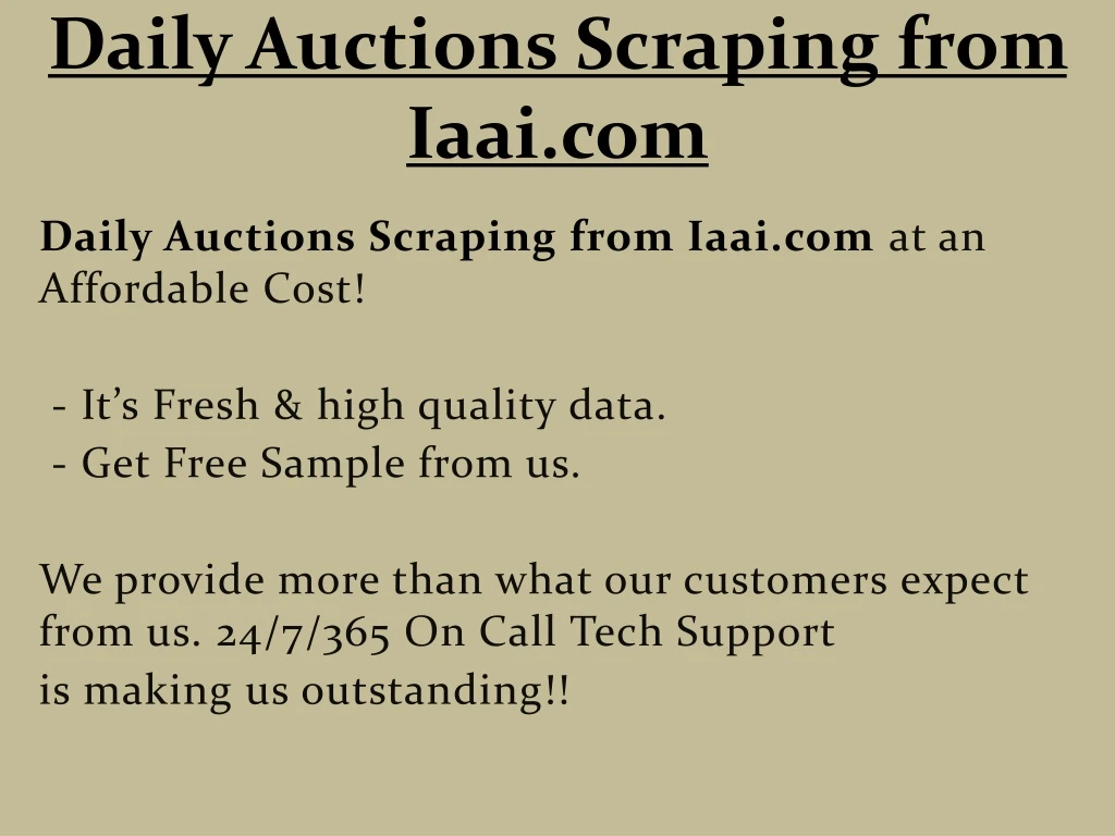 daily auctions scraping from iaai com