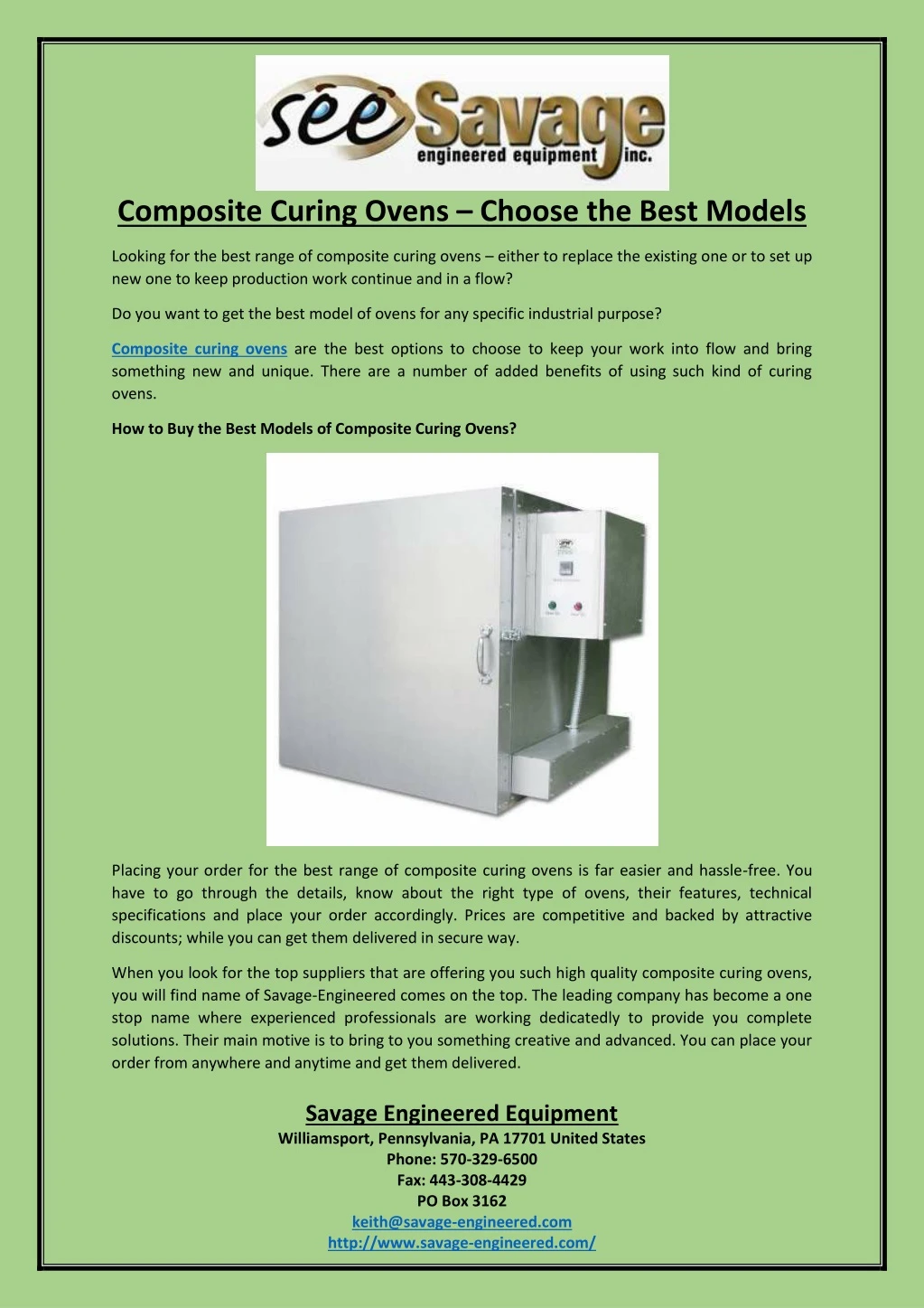 composite curing ovens choose the best models