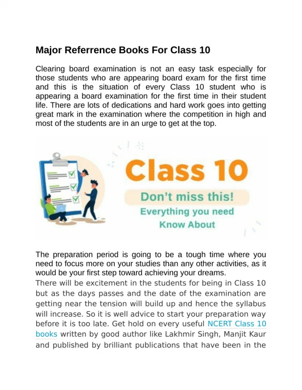 Class 10 books 2019