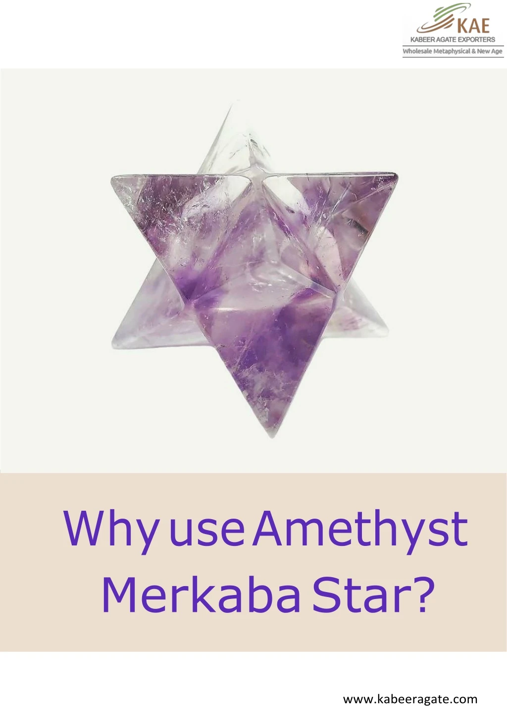 why use amethyst merkaba star