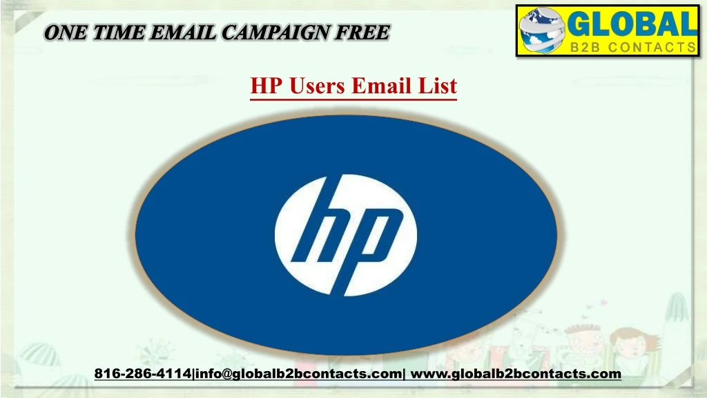 one time email campaign free