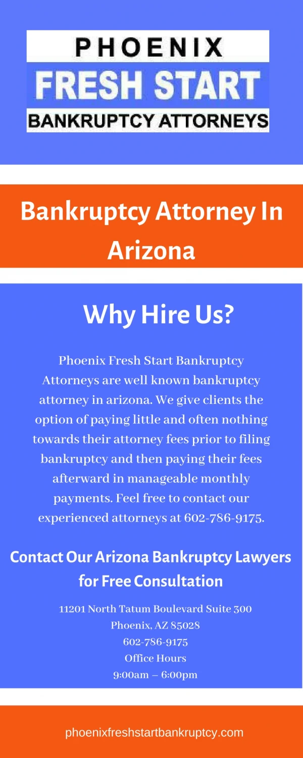 Bankruptcy Attorney In Arizona