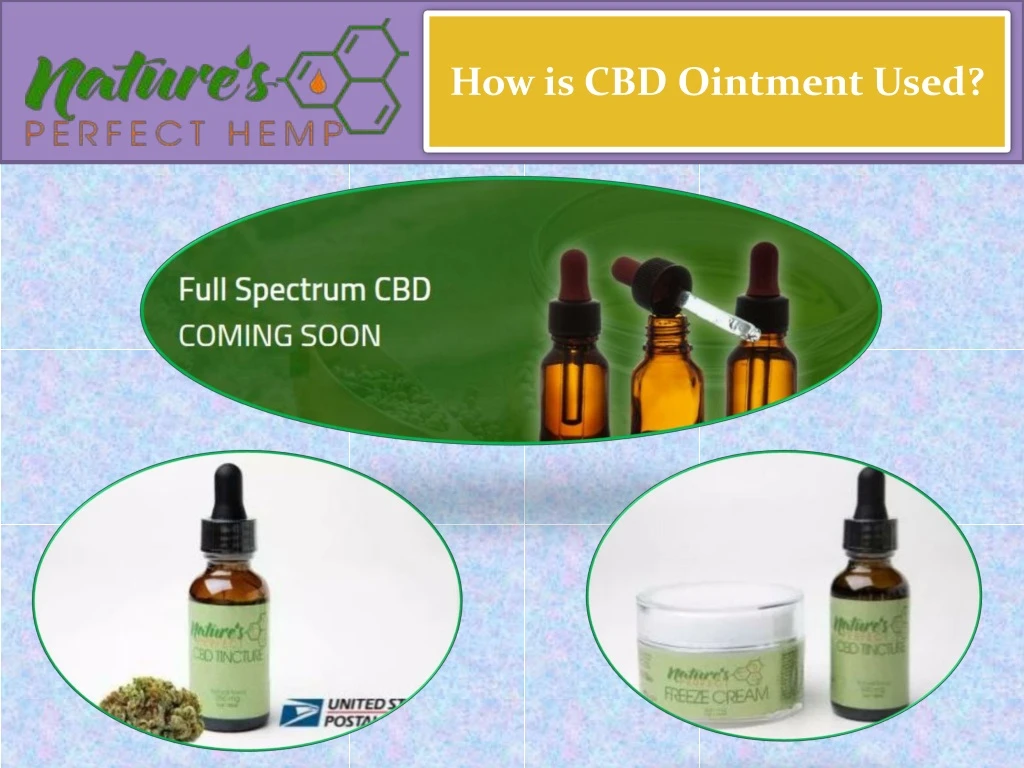 how is cbd ointment used