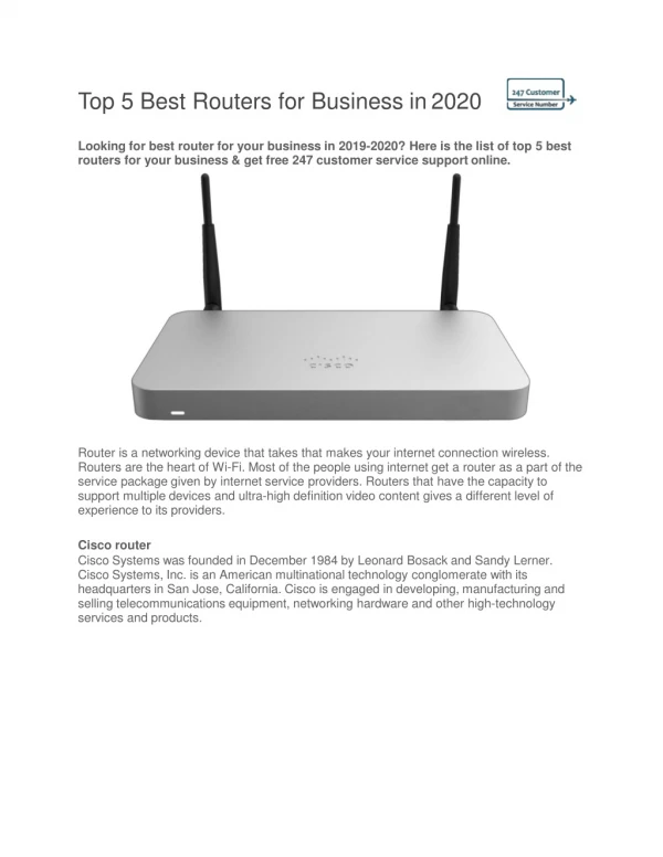 Top 5 Best Routers for Business in 2020