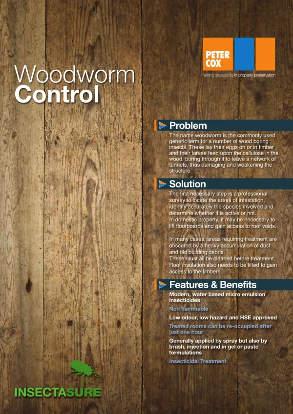 Peter Cox - Insectasure Woodworm Treatment