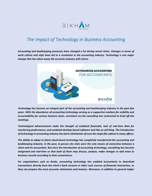 Outsourced Accounting for Accountants