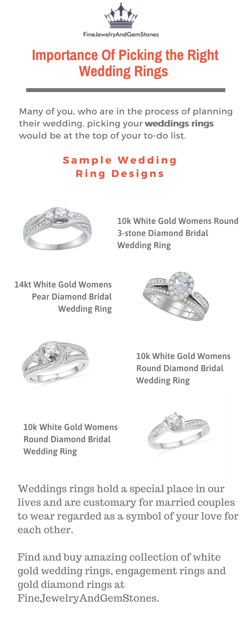 importance of picking the right wedding rings