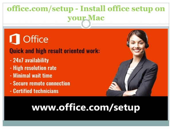 office.com/setup - Install office setup on your Mac