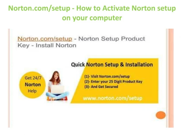 Norton.com/Setup - How to Activate Norton Setup on your computer