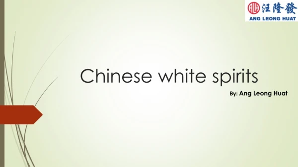 Chinese white spirits supplier in singapore