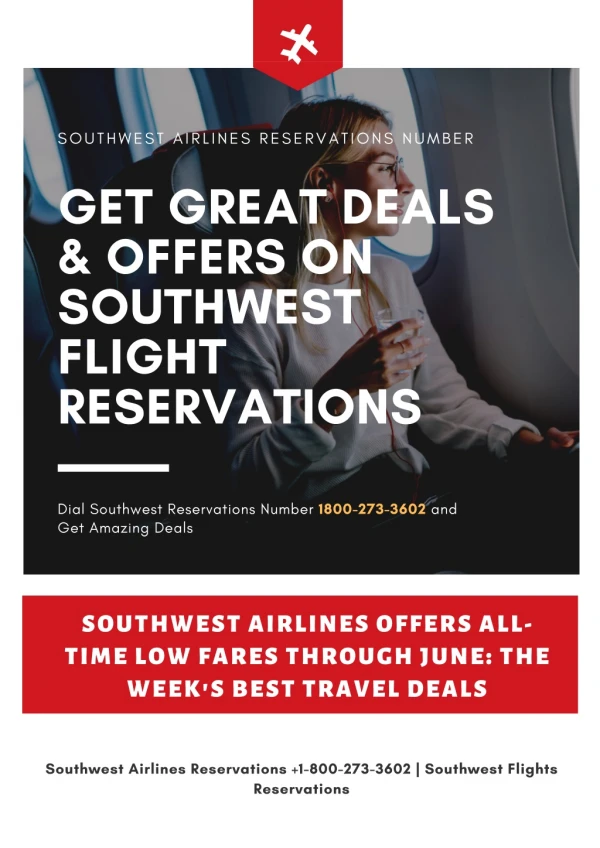 Southwest Airlines Reservations 1-800-273-3602 | Southwest Flights Reservations