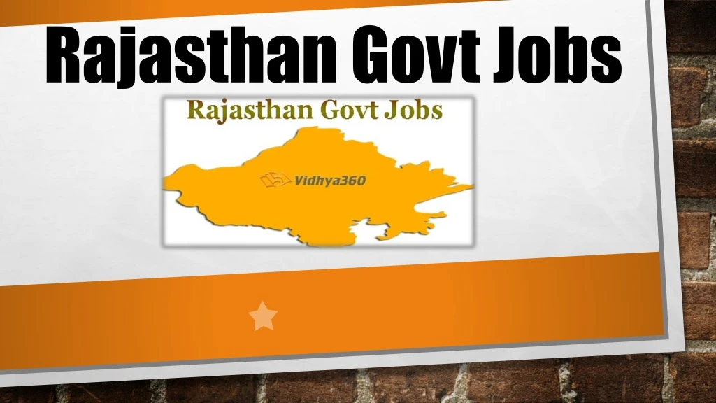 rajasthan govt jobs