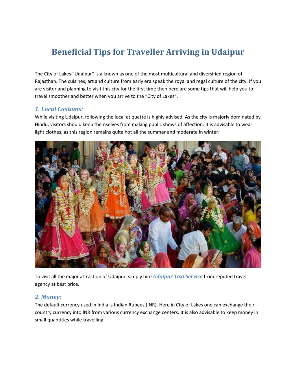 beneficial tips for traveller arriving in udaipur